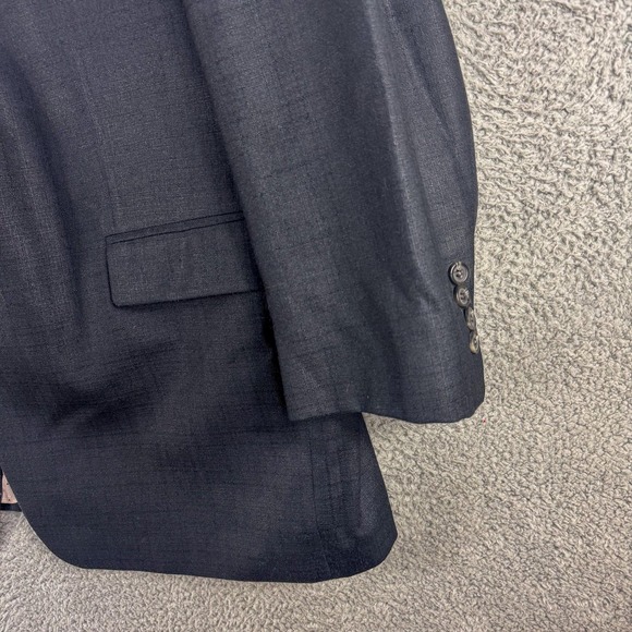 Ralph Ralph Lauren Blazer Mens 50L Charcoal Gray Silk‎ Wool 3 Button Sport Coat - Picture 3 of 14